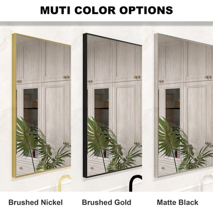 Nova 24 in. W x 30 in. H Rectangular Framed Wall Bathroom Vanity Mirror 2430GD-9_c3e246f2-c5d4-413b-9bab-ee3fce2e28d5