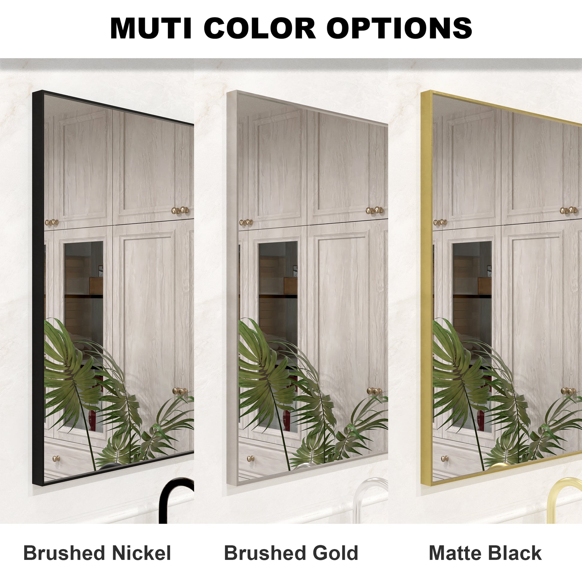 Nova 24 in. W x 30 in. H Rectangular Framed Wall Bathroom Vanity Mirror 2430MB-9