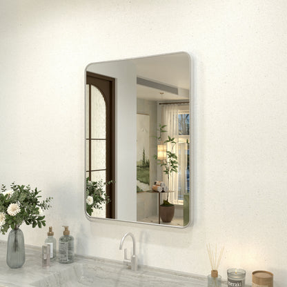Kielo 24 in. W x 32 in. H Rectangular Framed Wall Bathroom Vanity Mirror in Matte Black 2432BN-2