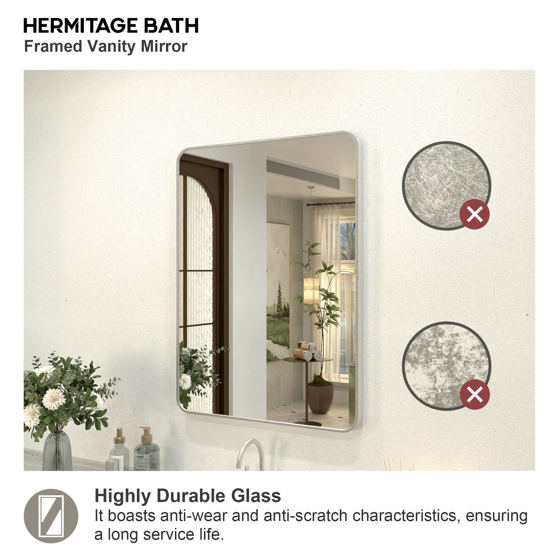 Kielo 24 in. W x 32 in. H Rectangular Framed Wall Bathroom Vanity Mirror in Matte Black 2432BN-5