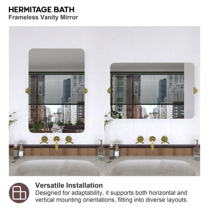 Yexee 24 in. W x 36 in. H Rectangular Framed Adjustable Tilt Wall-Mounted Bathroom Vanity Mirror 2436GD-8_3f0099d9-ec2b-4e76-9d71-bc6924840c60