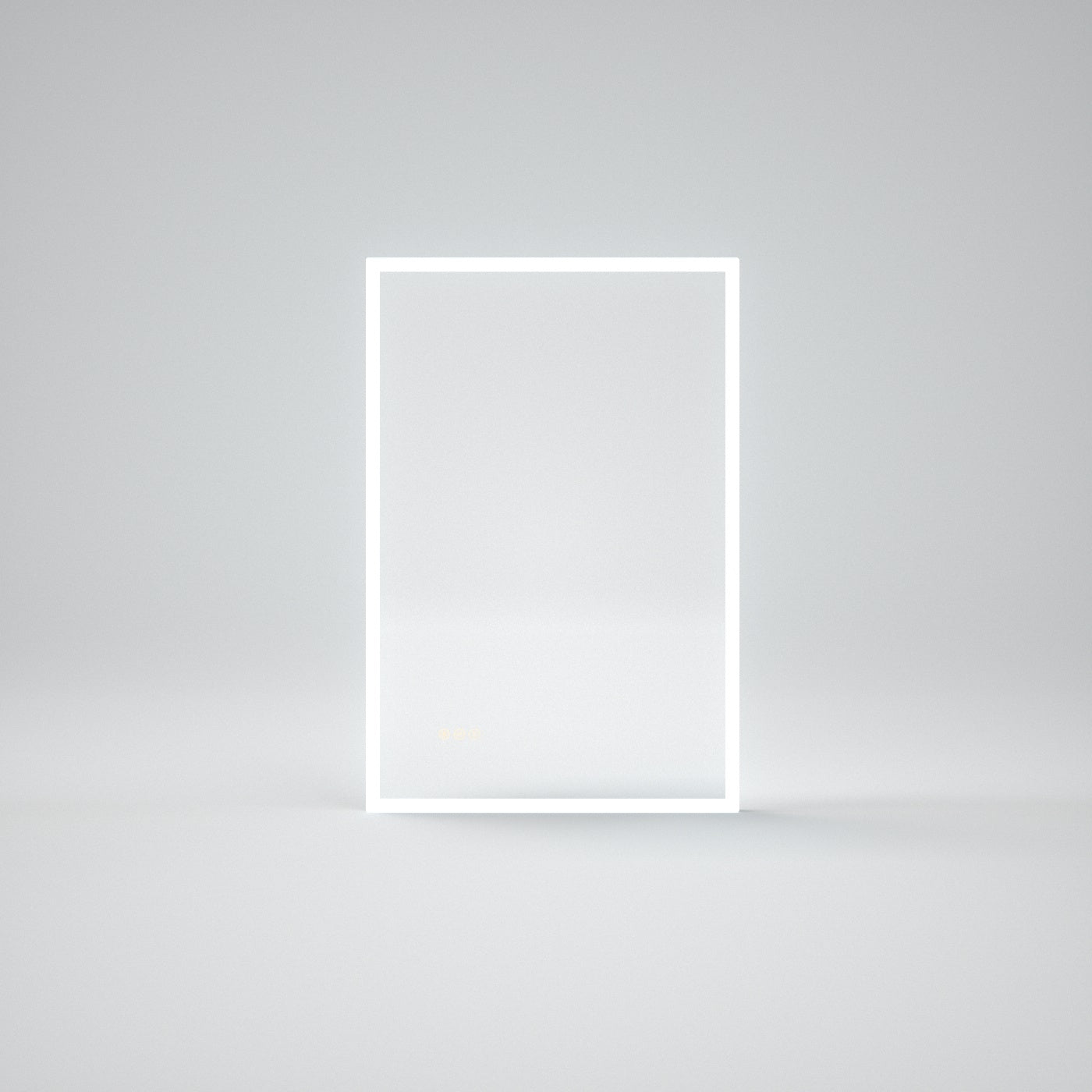 Rectangular Frameless LED Wall Bathroom Vanity Mirror with Polished Crystal Finish