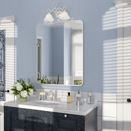 Nivorix NRSM Series Tempered Glass Brushed Nickel Rectangular Framed Wall Bathroom Vanity Mirror 2_0659452f-79f2-4875-9ed0-585efe74163c