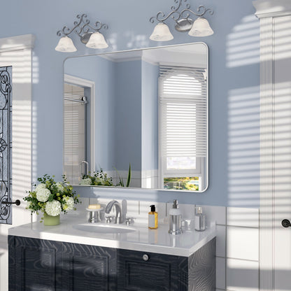 Nivorix NRSM Series Tempered Glass Brushed Nickel Rectangular Framed Wall Bathroom Vanity Mirror 2_0e833ff3-860c-4512-b3f9-596deb0a14a9