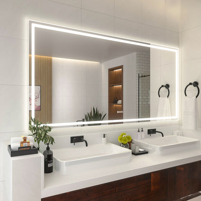 Niveal LMI Series Rectangular Frameless LED Wall Bathroom Vanity Mirror