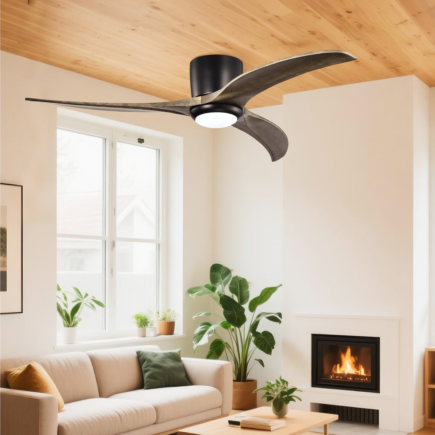 Taimei Niveu 52 in. Flush Mount Standard Ceiling Fan with Dimmable LED with Remote Included DC Motor 2_27e5fcfd-9640-48d8-8521-9dffd11a2d9e