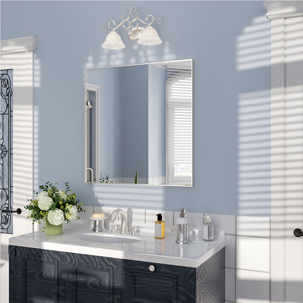 Nivorix NRZL Series Rectangular Framed Wall Bathroom Vanity Mirror in Brushed Nickel 2_303ff2ac-4451-4c48-a30f-4d7d17199aad