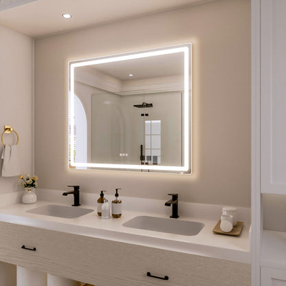 Nivorix NRMU Series Rectangular Frameless LED Wall Bathroom Vanity Mirror with Sleek Silver Finish 2_37c2dcfc-d3c2-40c6-96a8-746c9ba32b21