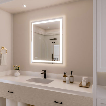 Nivorix NRPL Series Rectangular Frameless LED Wall Bathroom Vanity Mirror with Sleek Silver Finish 2_4060889d-449b-40cc-b9ec-c559ccbb8f2e