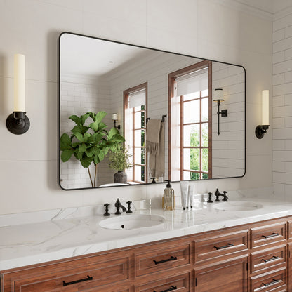 Niveal STRE Series Rectangular Framed Wall Bathroom Vanity Mirror 2_424766cf-e921-4717-8b43-b92e8ea84b8c