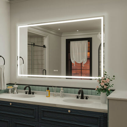 Nivorix NRMD Series Rectangular Frameless LED Wall Bathroom Vanity Mirror with Sleek Silver Finish 2_4c464aee-880b-496c-96b7-e7d1008b06b3