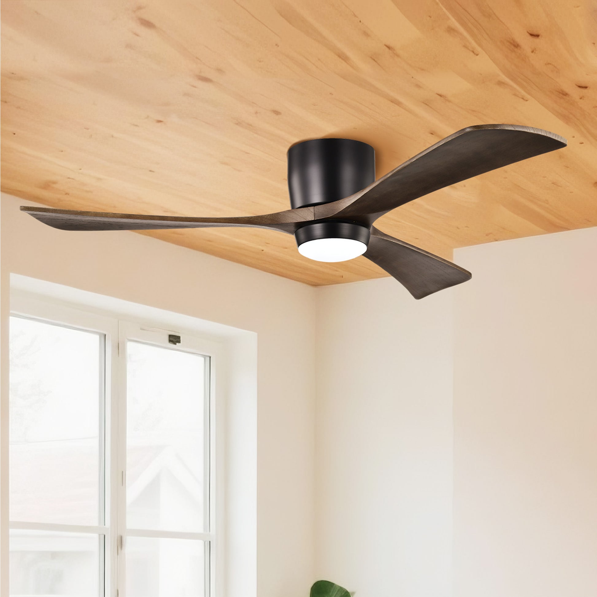 Taimei Stela 52 in. Flush Mount Standard Ceiling Fan with Dimmable LED with Remote Included DC Motor 2_54aa2ad8-e73e-47a6-93b4-3447e5949c6c