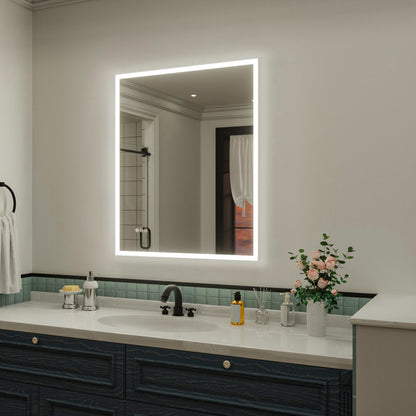 Nivorix NRMC Series Rectangular Frameless LED Wall Bathroom Vanity Mirror in Sleek Silver Finish 2_54f61f94-576a-4744-a236-6c946b55dde3