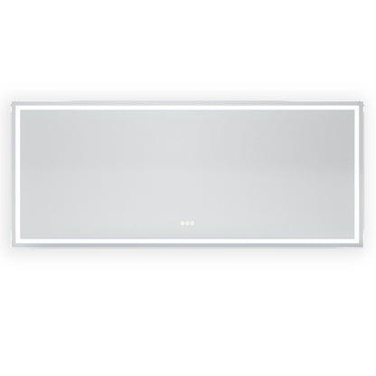 Spring Rectangular Frameless LED Wall Bathroom Vanity Mirror