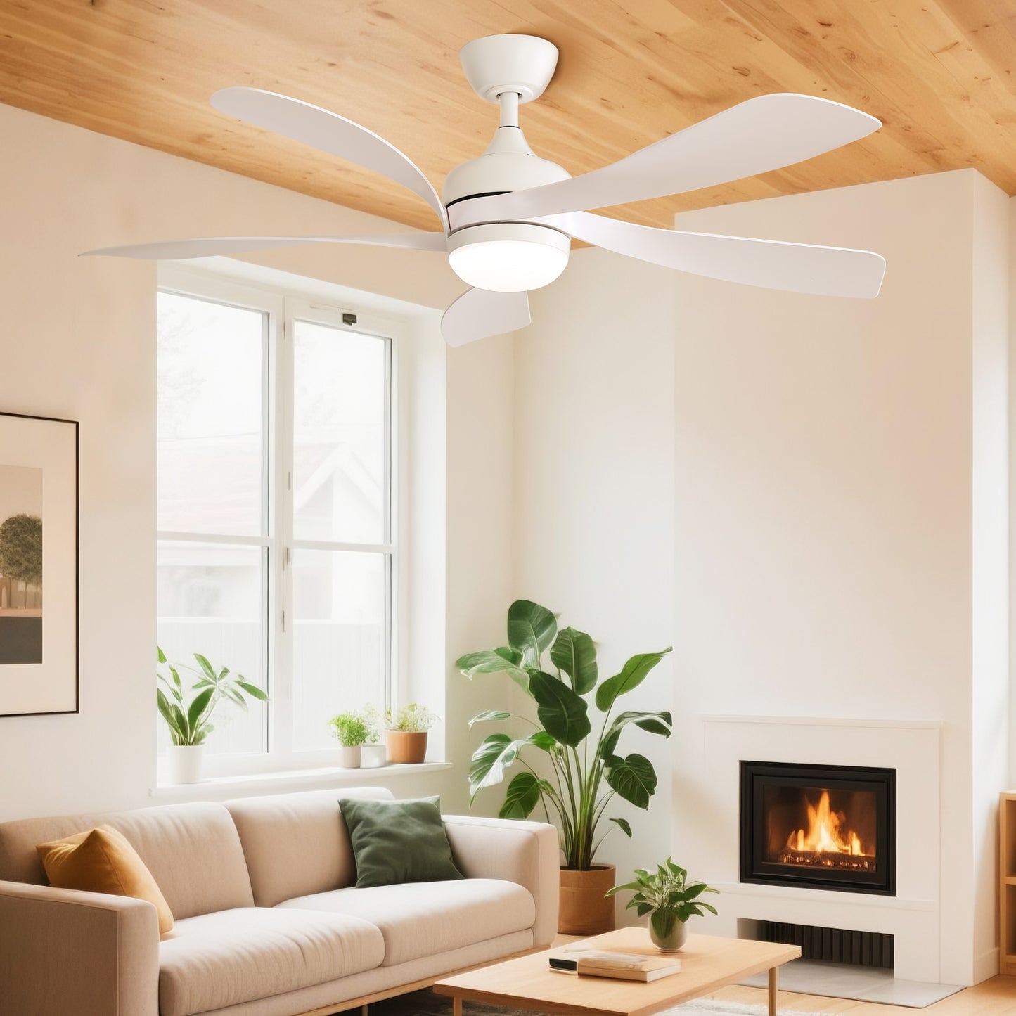 Taimei Sleek 52 in. Ceiling Fan - 5 Precision ABS Blades with Soft LED Light and Whisper-Quiet 6-Speed Remote Control 2_7b4d0294-82ef-471a-a5da-941108a6e04c