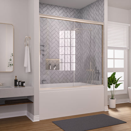 Niveal Breeze 60 in. W x 56 in. H Sliding Semi Frameless Tub Door with Clear Glass 2_841a7361-1570-489c-b75a-37d44764b3bb