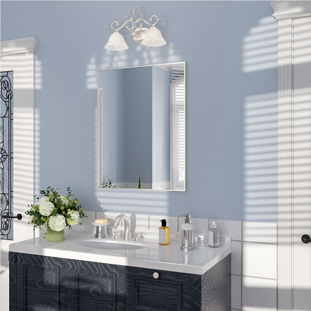 Nivorix NRZL Series Rectangular Framed Wall Bathroom Vanity Mirror in Brushed Nickel 2_8cad120c-fff0-4372-99b6-a4c162ea1bce