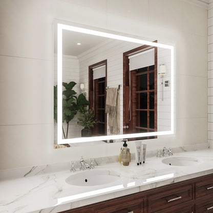 Niveal LMP Series Rectangular Frameless LED Wall Bathroom Vanity Mirror in Silver 2_916216d0-91f1-43a0-92b0-6760617438dc