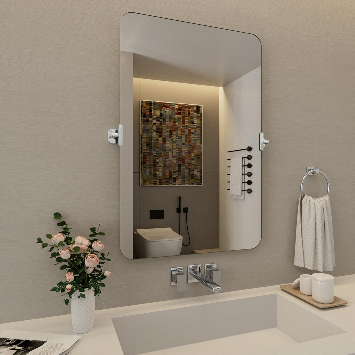 Nivorix NRKH Series Rectangular Framed Tilt Wall Mount Bathroom Vanity Mirror 2_91d4c63f-9e83-4d5a-ae91-c727e69d5ba7