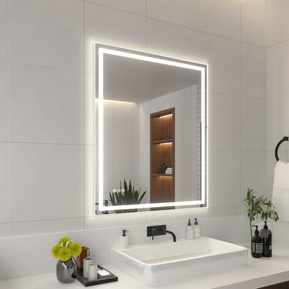 Niveal LMI Series Rectangular Frameless LED Wall Bathroom Vanity Mirror