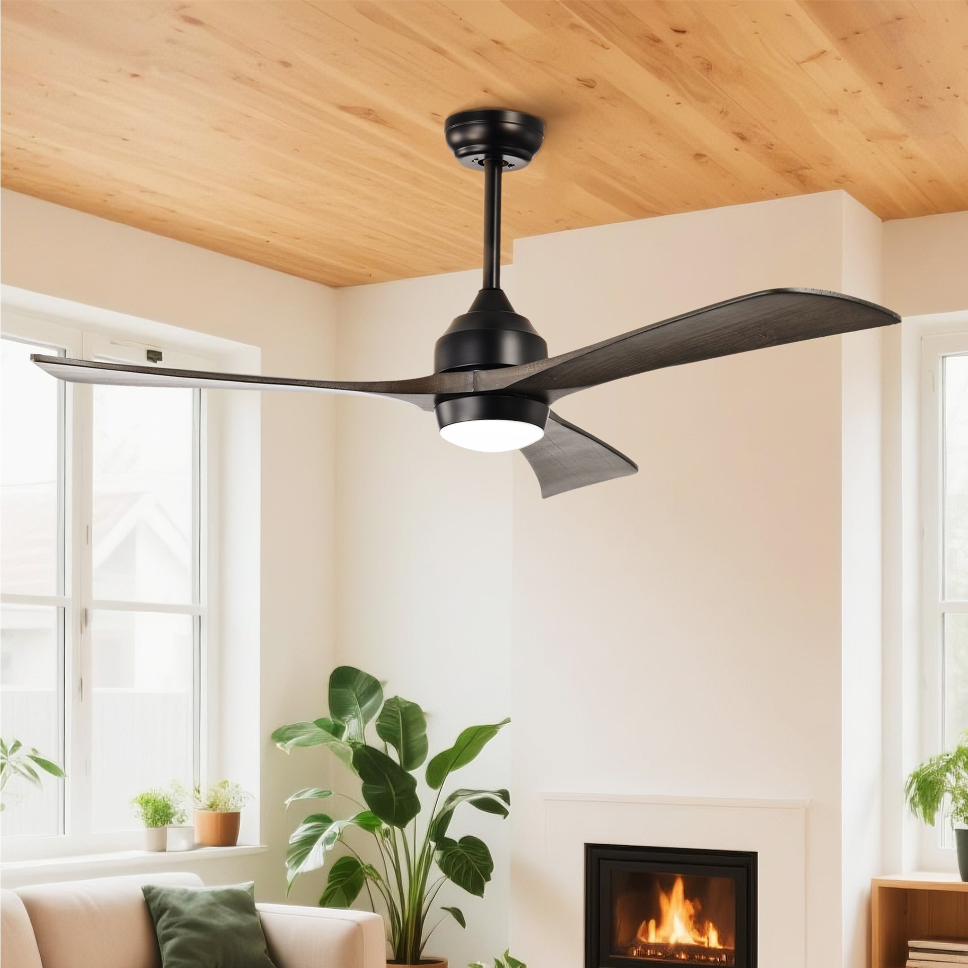 Taimei Helio 52 in. Downrod Modern Ceiling Fan with Dimmable LED with Remote Included DC Motor 2_9f11f7f1-58f6-4c6f-bbd4-befdccd5e8b8