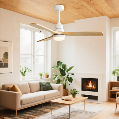 Taimei Nimis 52 in. Downrod Standard Ceiling Fan with Integrated LED with Remote Included DC Motor 2_bf7cd09c-b8ca-4791-a990-41e39a13988b