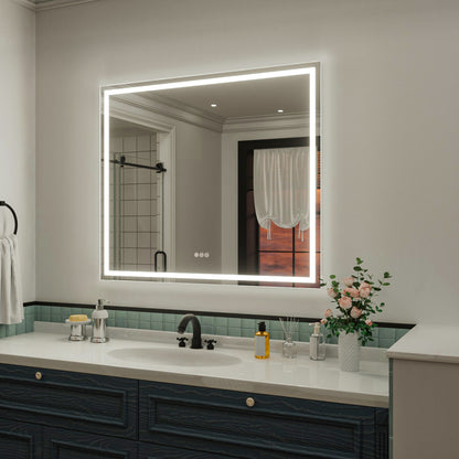 Nivorix NRMD Series Rectangular Frameless LED Wall Bathroom Vanity Mirror with Sleek Silver Finish 2_c0b6d082-d7dd-465f-b0c6-39c473c8c789
