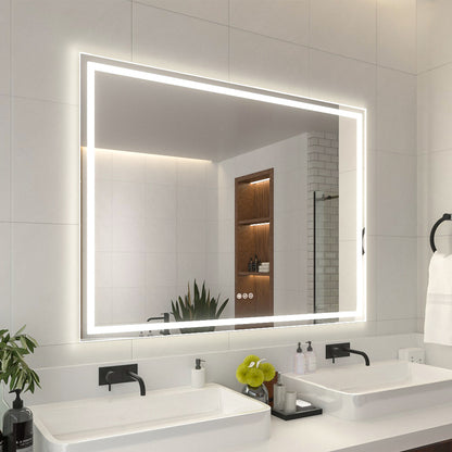 Niveal LMI Series Rectangular Frameless LED Wall Bathroom Vanity Mirror
