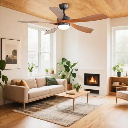 Taimei Sleek 52 in. Ceiling Fan - 5 Precision ABS Blades with Soft LED Light and Whisper-Quiet 6-Speed Remote Control 2_c60d09f0-0b54-4445-a43d-fd32ff0d8671