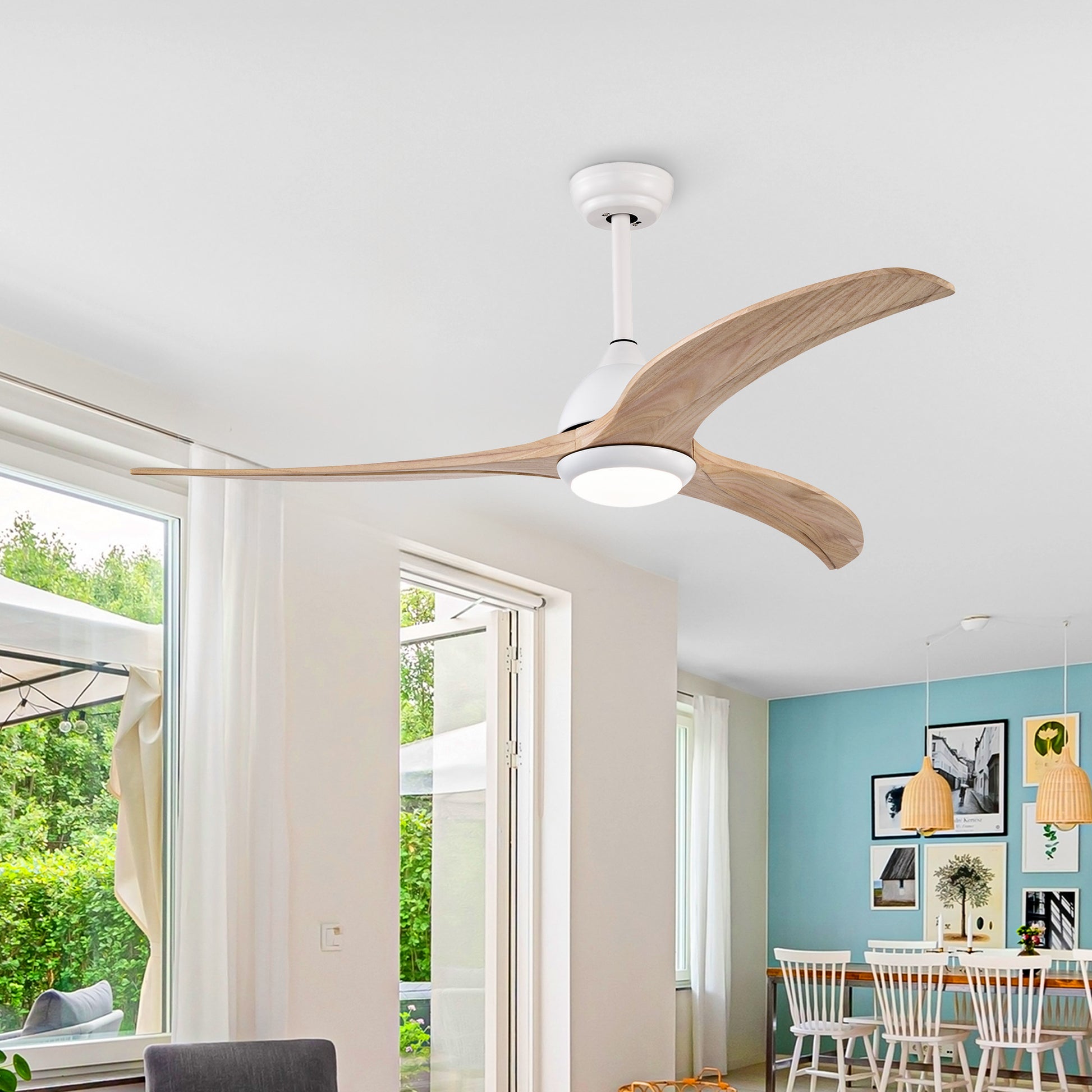 Taimei Cyre 52 in. Downrod Standard Ceiling Fan with Integrated LED with Remote Included DC Motor 2_cc14c378-605e-40c2-92fc-bc6bf9aa1d92