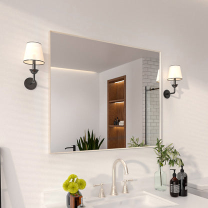 Niveal SE Series Aura Rectangular Framed Wall Bathroom Vanity Mirror