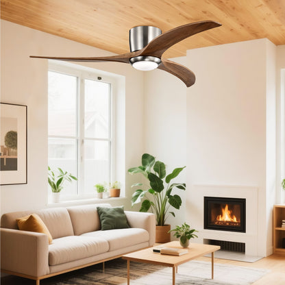 Taimei Niveu 52 in. Flush Mount Standard Ceiling Fan with Dimmable LED with Remote Included DC Motor 2_d6d5b14e-f40e-42c4-8308-d01be851c538