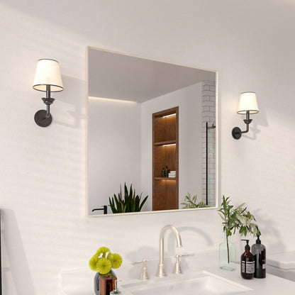 Niveal SE Series Aura Rectangular Framed Wall Bathroom Vanity Mirror
