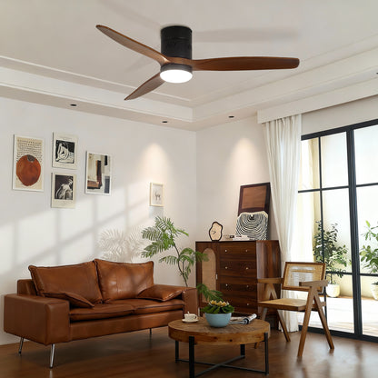 Taimei Ryme 52 in. Flush Mount Ceiling Fan with Light and Remote, DC Motor, Reversible 2_e25824df-7650-473b-8223-bfea1e601ecd