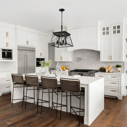 Taimei Vesper 16 in. 4-Light & Rustica 5-Light Farmhouse Industrial Chandelier Light 2_e319fa37-d7af-4b7a-bcef-48e31ee8aa92