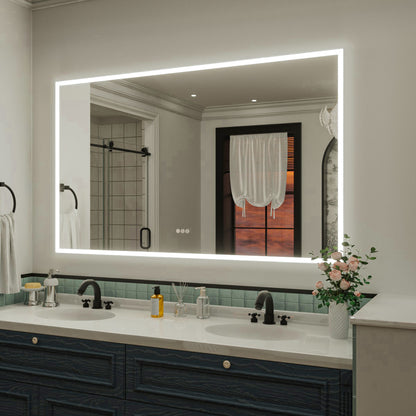 Nivorix NRMC Series Rectangular Frameless LED Wall Bathroom Vanity Mirror in Sleek Silver Finish 2_e98632c0-5f8d-4102-868d-68e6611fabe9