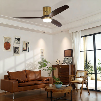 Taimei Ryme 52 in. Flush Mount Ceiling Fan with Light and Remote, DC Motor, Reversible 2_ec6b70eb-bdfe-468a-a4c4-d0b58986b6c6