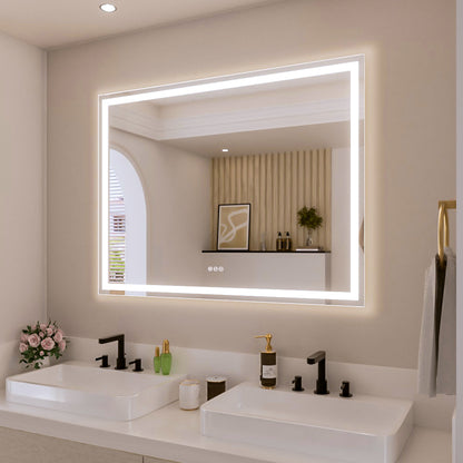Nivorix NRMV Series Rectangular Frameless LED Wall Bathroom Vanity Mirror with Sleek Silver Finish 2_f16da93b-34bc-46a2-9c1a-d1f1f2fcd9fe