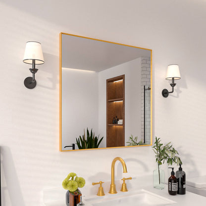 Niveal SE Series Aura Rectangular Framed Wall Bathroom Vanity Mirror