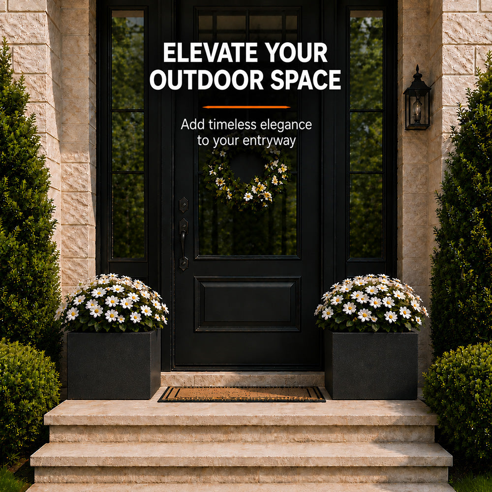 Herbora 21.5 in. Magnesium Oxide Planter Box for Indoor Outdoor Use