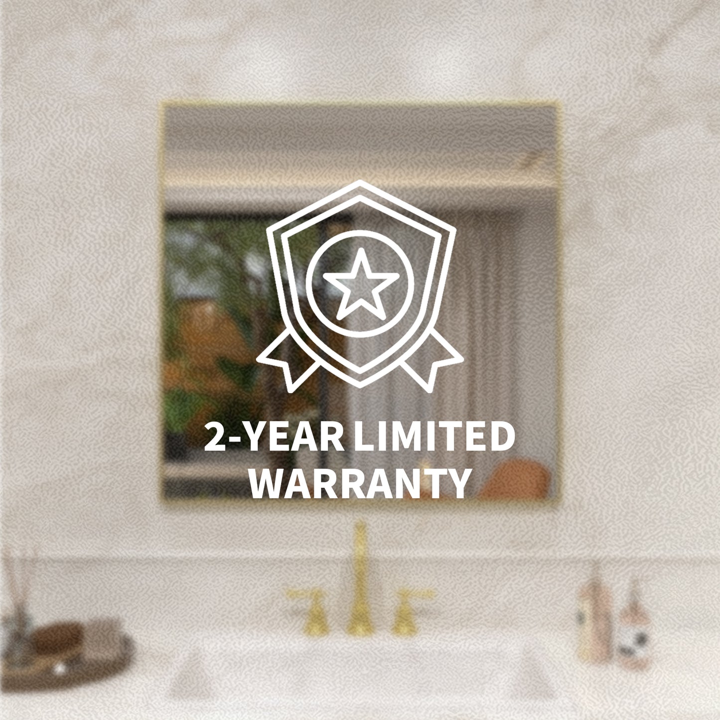 Nova 30 in. W x 30 in. H Rectangular Framed Wall Bathroom Vanity Mirror 3030GD-14_79f65667-1da9-4387-b5c5-aafd4136825c