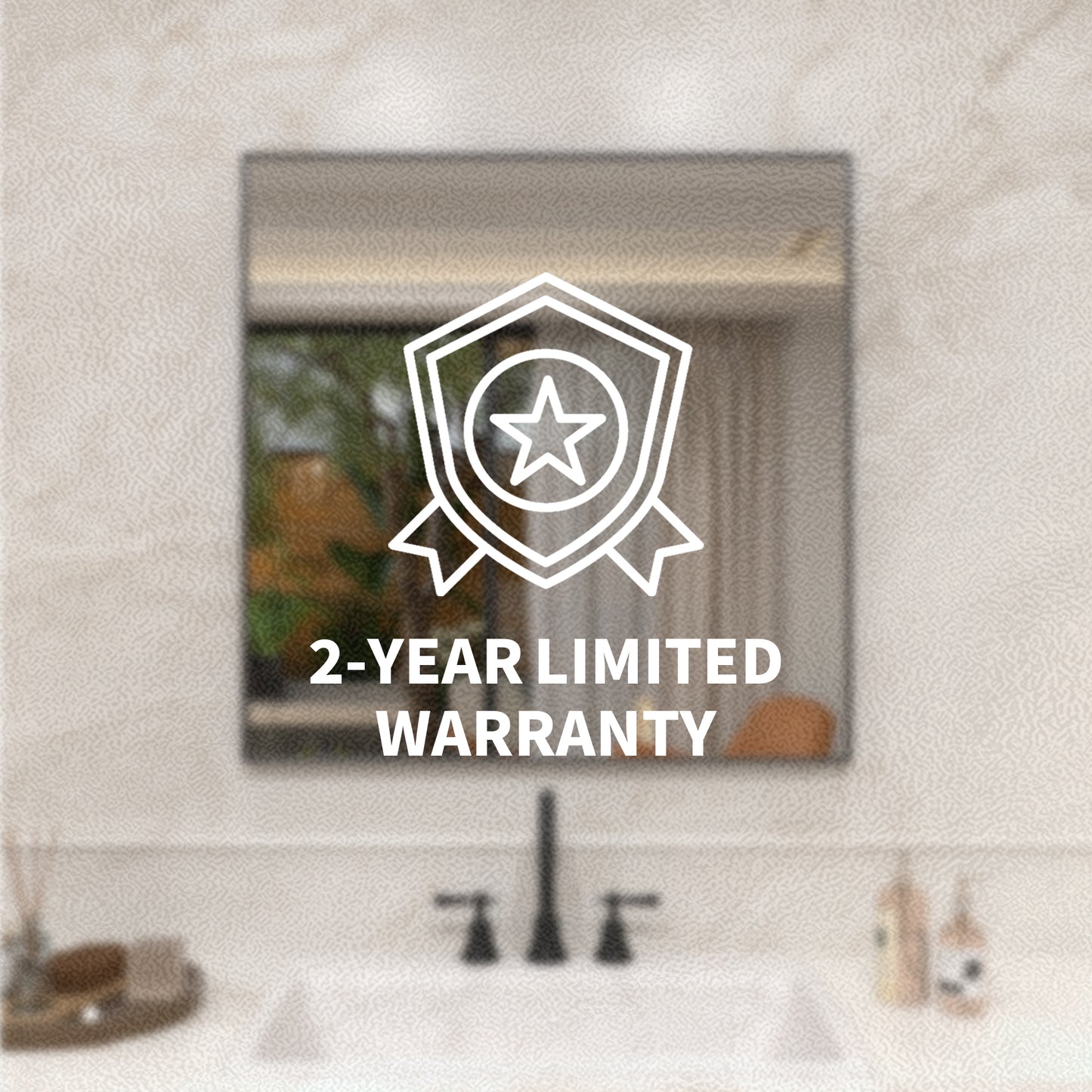 Nova 30 in. W x 30 in. H Rectangular Framed Wall Bathroom Vanity Mirror 3030MB-14