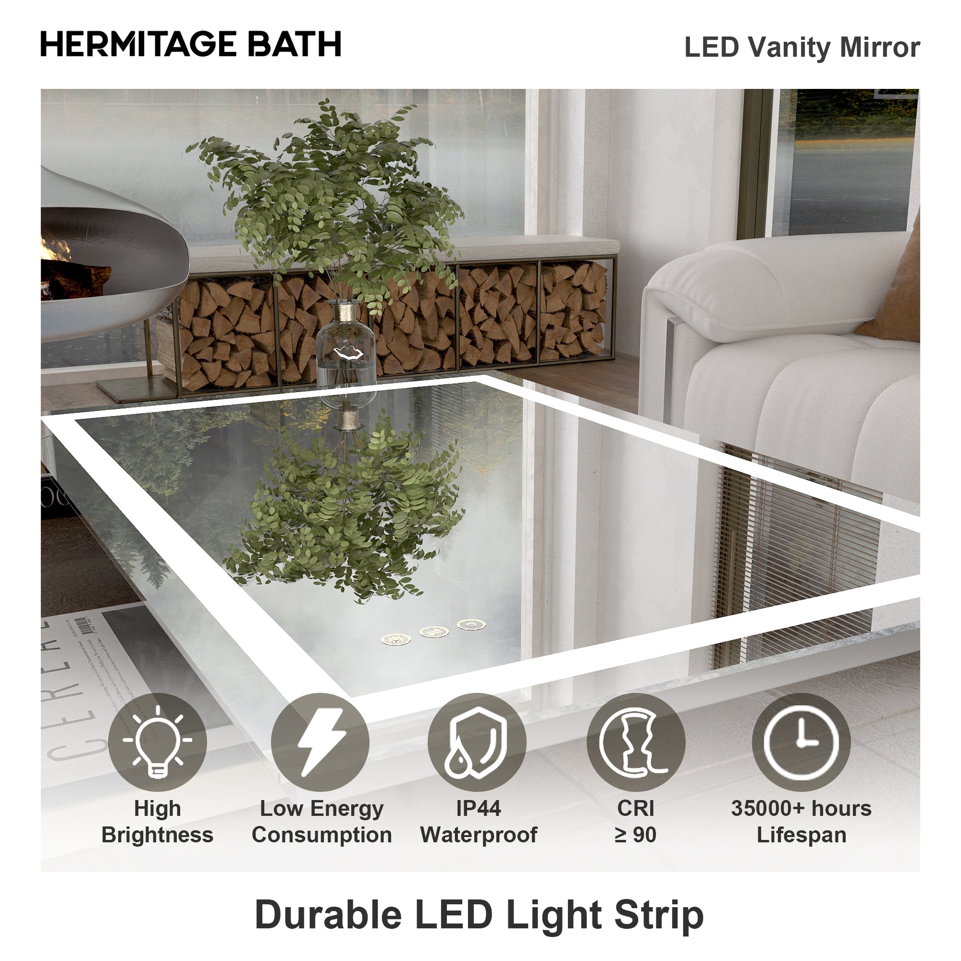 Swarm Rectangular Frameless Radar LED Wall Bathroom Vanity Mirror 3036-11_3c73142e-5931-4566-9b80-6c5e28a96efa
