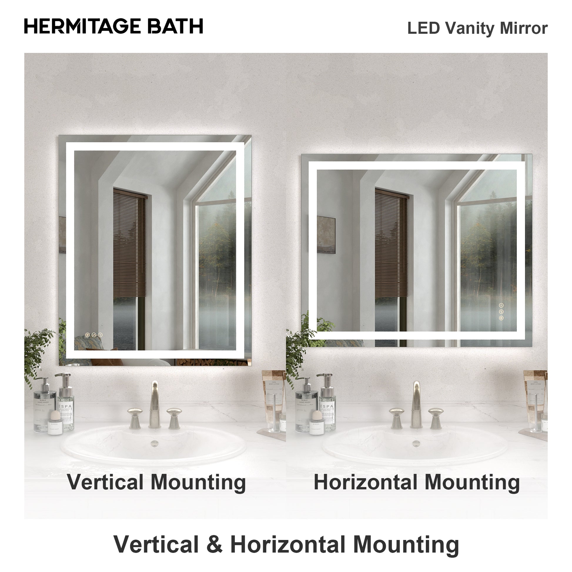 Swarm Rectangular Frameless LED Wall Bathroom Vanity Mirror 3036-12_e32150d2-fbc9-4823-80a0-9a8acca2f4e4