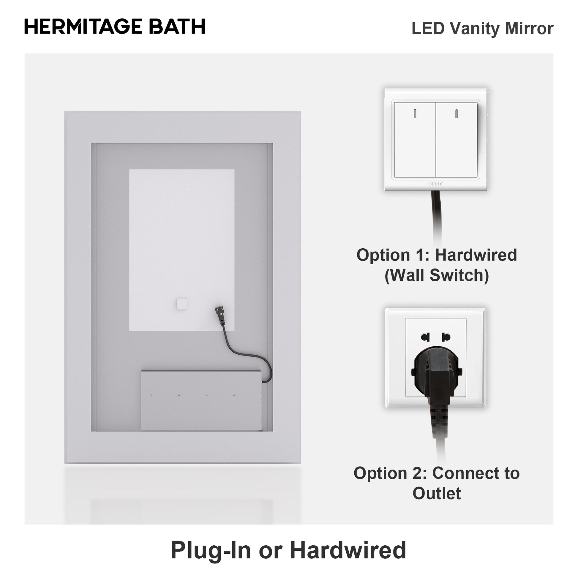 Swarm Rectangular Frameless Radar LED Wall Bathroom Vanity Mirror 3036-13_45e786a2-2842-4676-a396-ae602d51656a