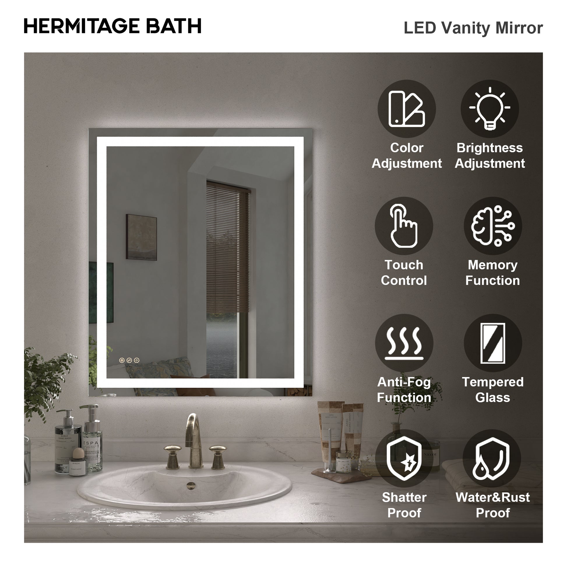 Swarm Rectangular Frameless Radar LED Wall Bathroom Vanity Mirror 3036-3_56a3d824-fef9-4691-95a0-bd1c5d3c74fa