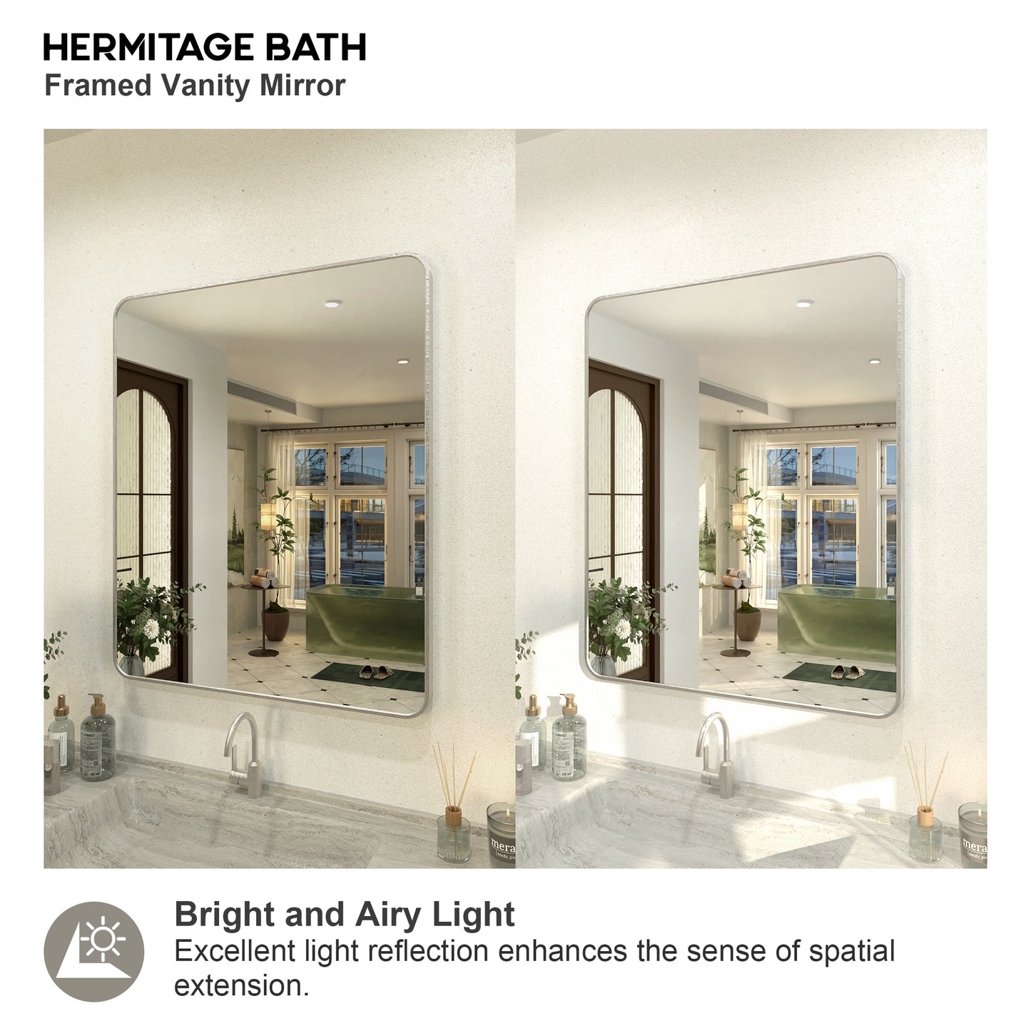 Gleami 30 in. W x 36 in. H Rectangular Framed Wall Bathroom Vanity Mirror in Oil Rubbed Bronze 3036BN-10