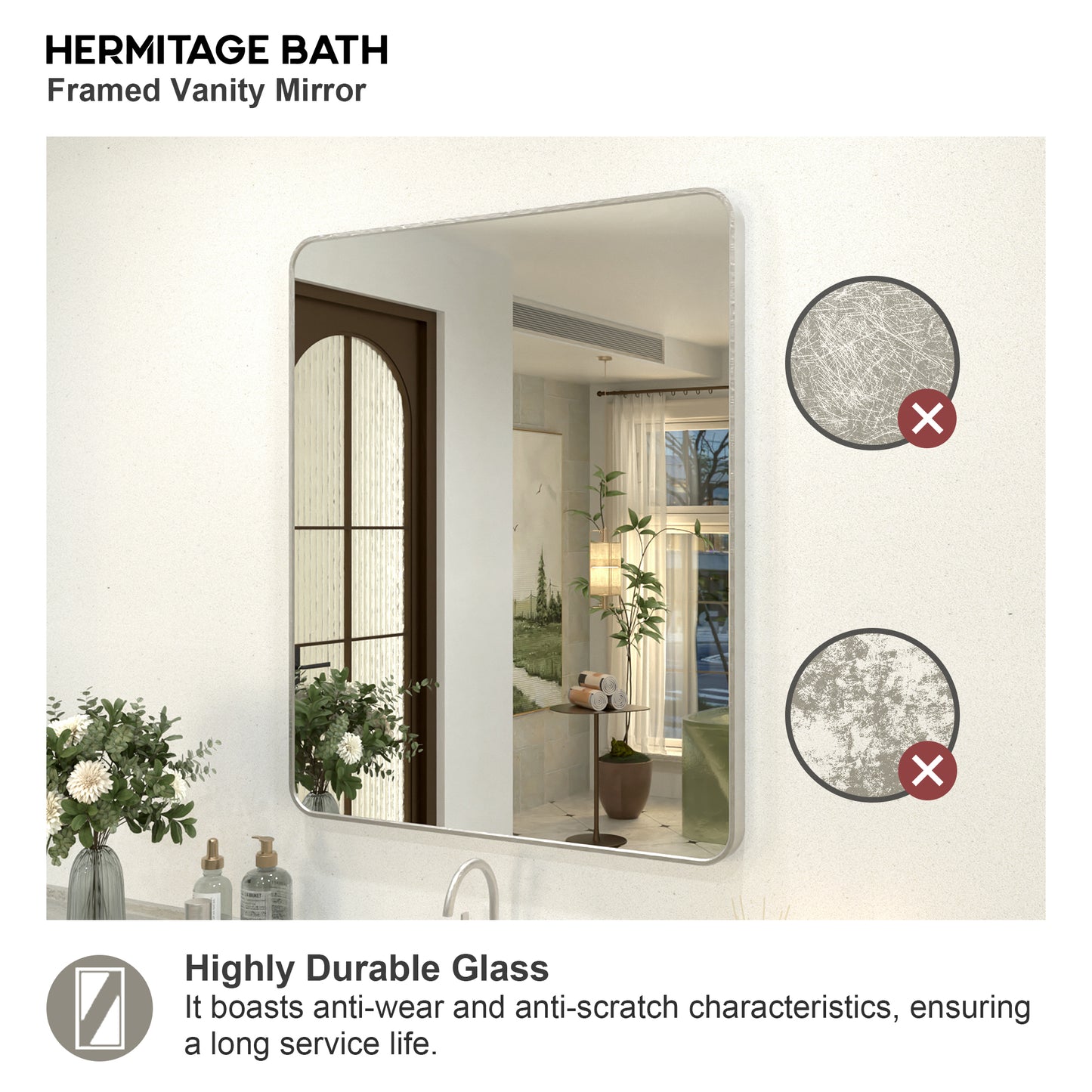 Gleami 30 in. W x 36 in. H Rectangular Framed Wall Bathroom Vanity Mirror in Oil Rubbed Bronze 3036BN-5