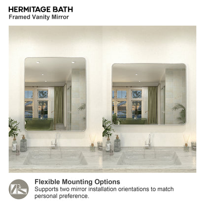 Gleami 30 in. W x 36 in. H Rectangular Framed Wall Bathroom Vanity Mirror in Oil Rubbed Bronze 3036BN-9