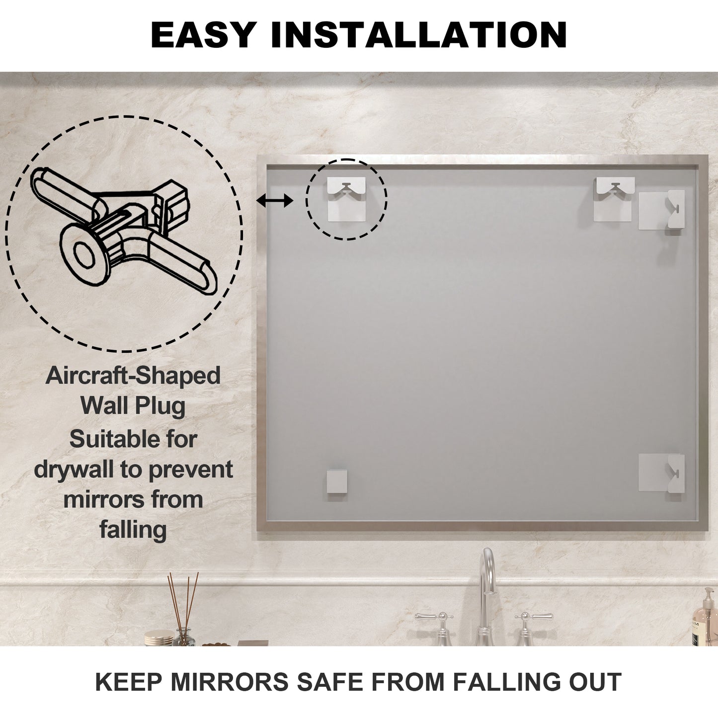 Nova 36 in. W x 30 in. H Rectangular Framed Wall Bathroom Vanity Mirror 3630BN-11_03b1ca03-fbe5-4f90-9f37-5bfd615cca4f